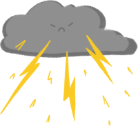 nube enfadada